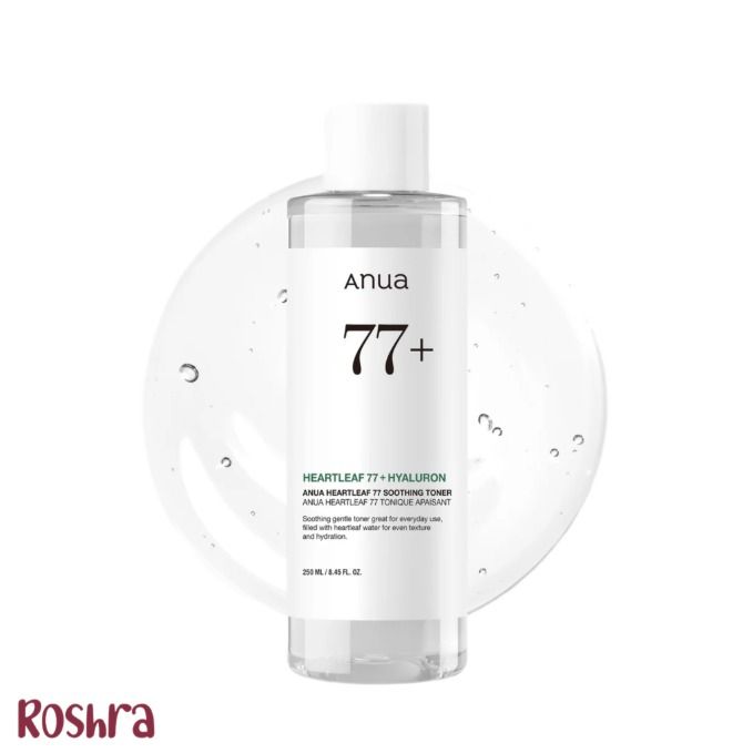 تونر هارت لیف تسکین‌دهنده و آبرسان 77٪ آنوا